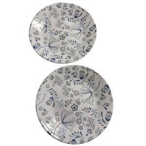 Corelle Prairie Garden Gray 6.75-Inch Bread Plates Set Of 2